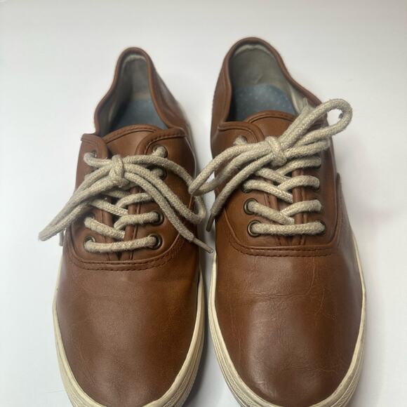 AMERIiCAN EAGLE LACE UP BROWN FAUX LEATHER SNEAKERS Size 7 M - Picture 2 of 7